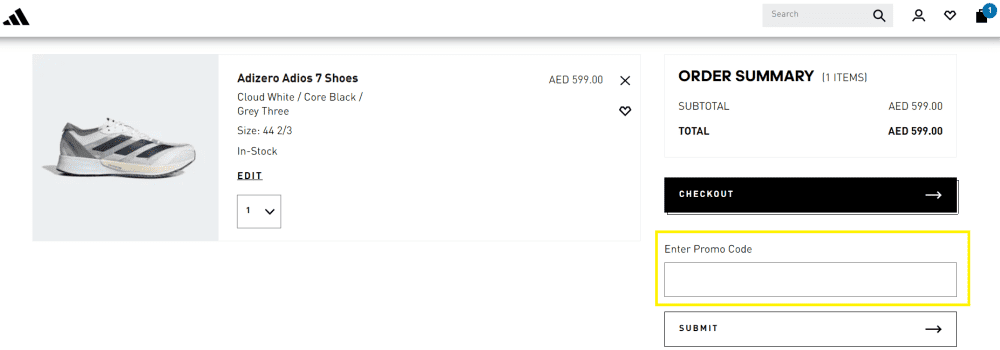 Adidas how to get code